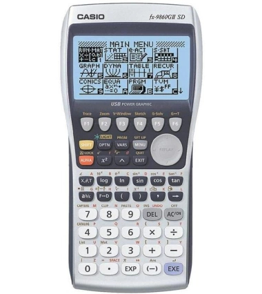 Calculadora Graficadora Cientifica Casio Fx-9860G Ii Sd Usb Lcd Iluminada
