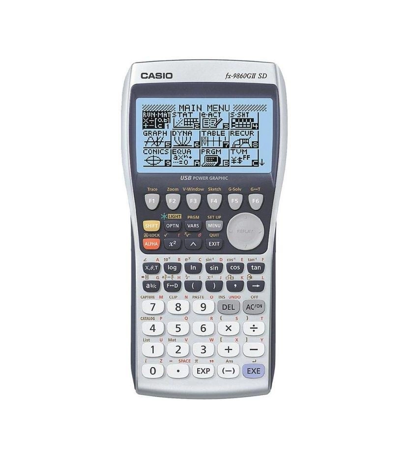 Calculadora Graficadora Cientifica Casio Fx-9860G Ii Sd Usb Lcd Iluminada - VALMARA