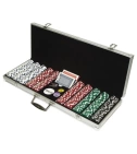 Maletines En Aluminio Para Poker Con 500 Chips Fichas 11.5Gr + Cartas Barajas - VALMARA