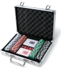 Maletines Sets Para Poker En Aluminio 200 Chips Fichas 11.5Gr Con Cartas - VALMARA