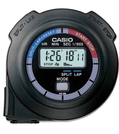 Cronometro Para Deportes Casio Original Hs-3 Basic Trainer 1/100Seg