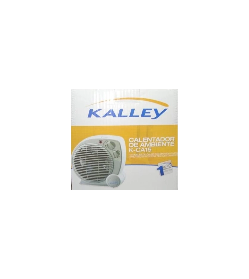 Calefactor Calentador De Ambiente Calefaccion Hogar Kalley K-Ca15 - VALMARA