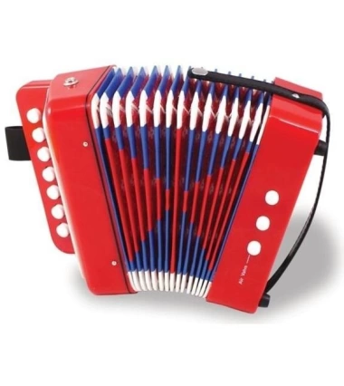Acordeon De Juguete Instrumento Musical Para Niños 7 Teclas Colores