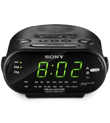 Radio Reloj Despertador Sony Icf-C318 Am/fm Led Verde