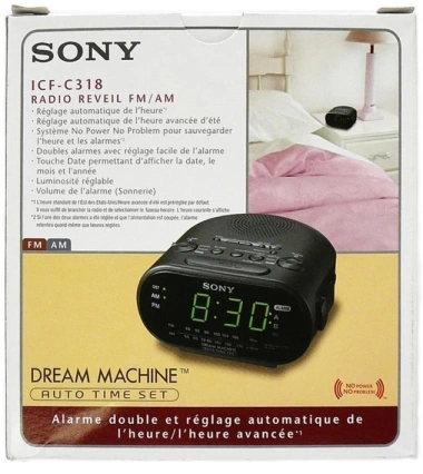 Radio Reloj Despertador Sony Icf-C318 Am/fm Led Verde