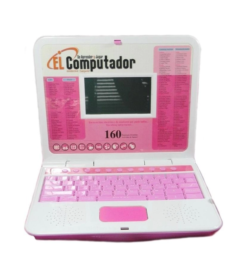 Computador Portatil Juguete Pantalla Lcd 160 Actividades Mouse Cd Y Audifonos - VALMARA