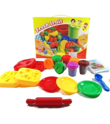 Sets Plastilina Play Dough Niños Niñas Hamburguesas Dulces Frutas + Moldes Tipo Play Doh