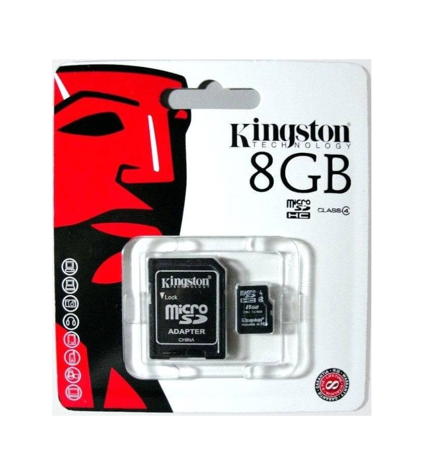 Memoria Micro Sd Hc Kingston Transflash 8Gb Adaptador Origin - VALMARA