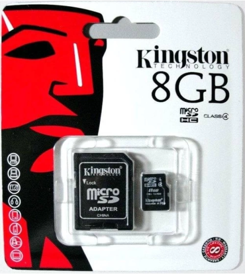 Memoria Micro Sd Hc Kingston Transflash 8Gb Adaptador Origin