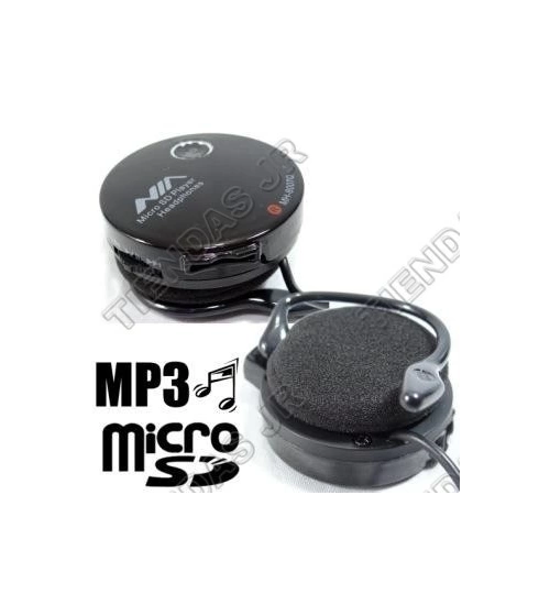 Audifonos Estereo Inalambricos Clip Con Mp3 Incorporado Ranura Micro Sd