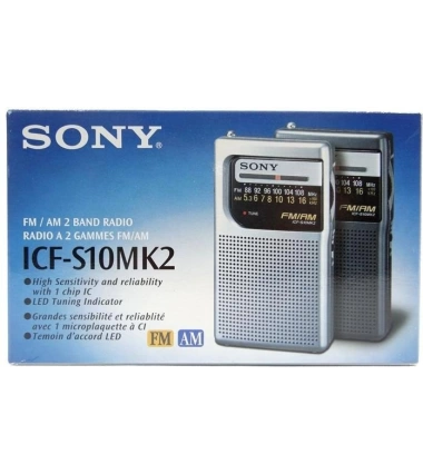 Radio Receptor Am Fm Portatil Sony Icf-S10Mk2 De Bolsillo