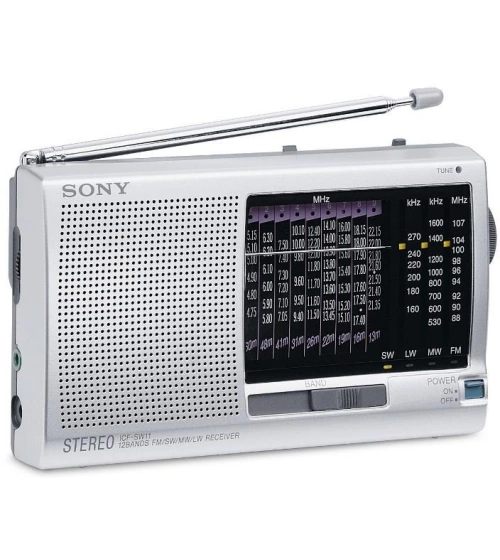 Radio Fm Sw Lw Mw Sony Icf-Sw11 Multibanda Mundial 12 Bandas