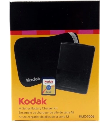 Kit Cargador Camaras Kodak Klic-7006 + Estuche + Memoria 2Gb