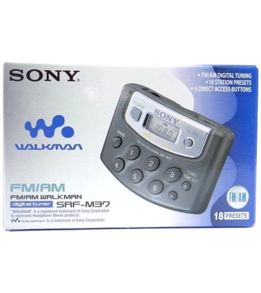 Radio Digital Sony Walkman Srf-M37 Am / Fm / Lw 18 Memorias