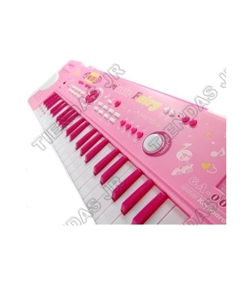 Organeta Teclado Para Niñas Juguete Piano 37 Teclas Rosadas