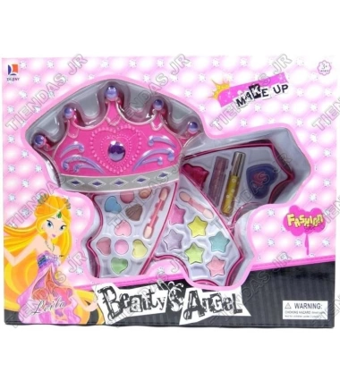 Set Kit De Maquillaje Para Niñas Princesas Forma De Corona
