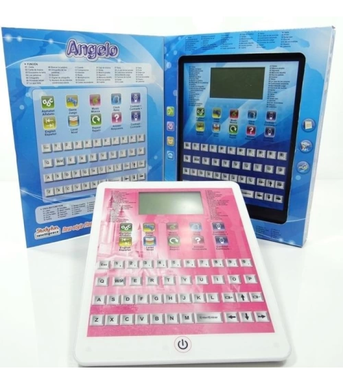 Tablet Pc De Juguete Didactica Bilingue Niños Lcd 80 Funciones