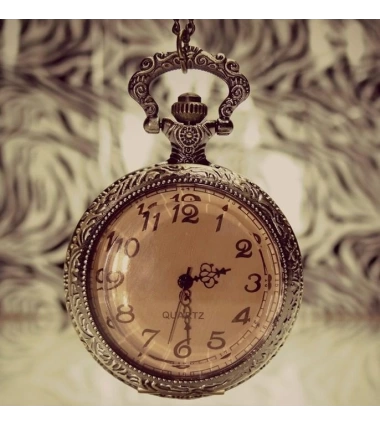 Collar Colgante Accesorio Cadena Reloj Vintage
