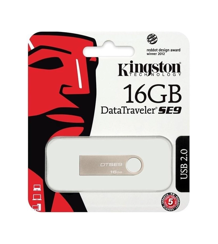 Memoria Usb Kingston Data Traveler Se9 16Gb Metalica - VALMARA
