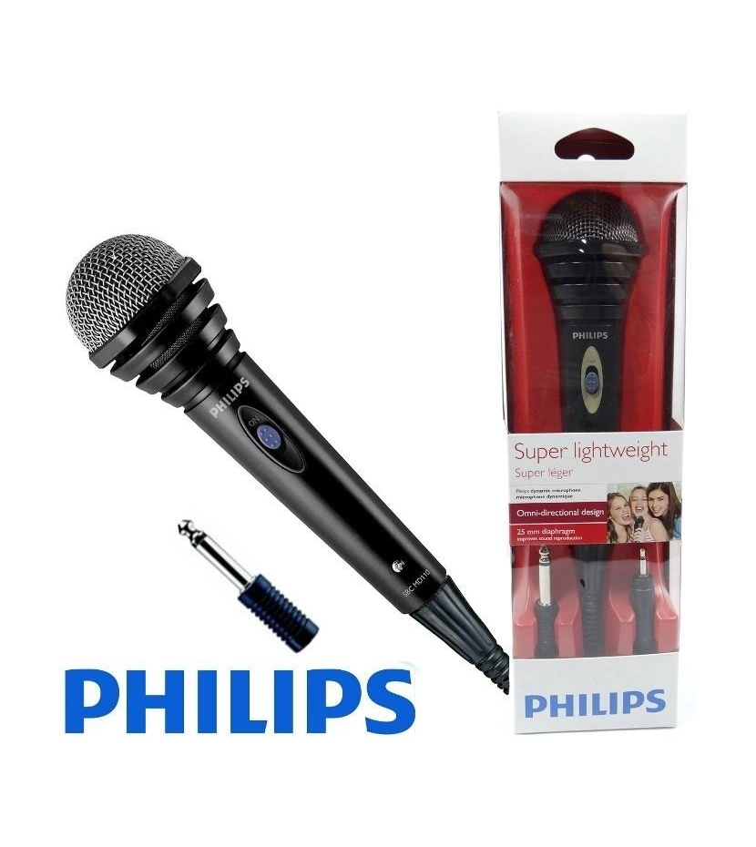 Microfono Vocal Dinamico Omni Direccional Philips Sbc Md110 - VALMARA