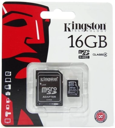 Memoria Micro Sd Hc Kingston Transflash 16Gb + Adaptador
