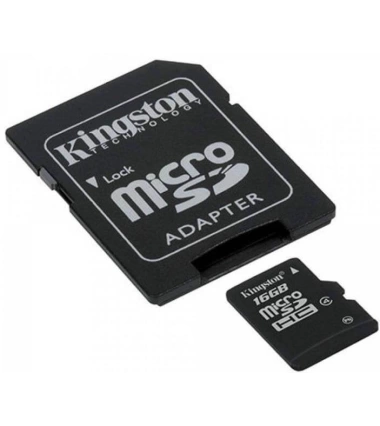 Memoria Micro Sd Hc Kingston Transflash 16Gb + Adaptador