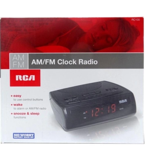 Radio Reloj Despertador Rca Rc100 Alarma Fm Am