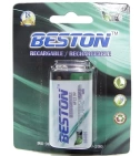 Pila Bateria Recargable Beston Ni-Mh Cuadrada 9V 6F22 250Mah - VALMARA