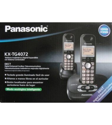 Telefono Inalambrico Panasonic Dect 6.0 Kx-Tg4072 2 Auriculares