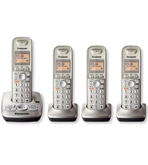 Telefono Inalambrico Panasonic Dect 6.0 Kx-Tg4224 4 Auriculares
