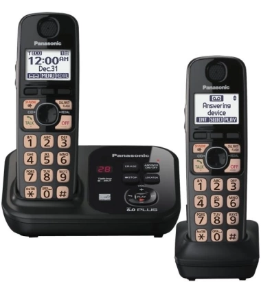 Telefono Inalambrico Panasonic Dect 6.0 Kx-Tg4732 2 Auriculares