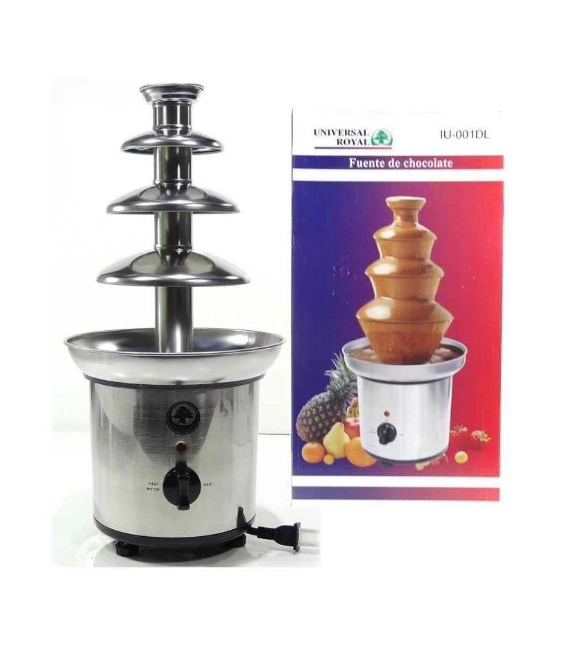 Fuente De Chocolate 4 Niveles 3 Libras Universal Royal En Acero Inox - VALMARA