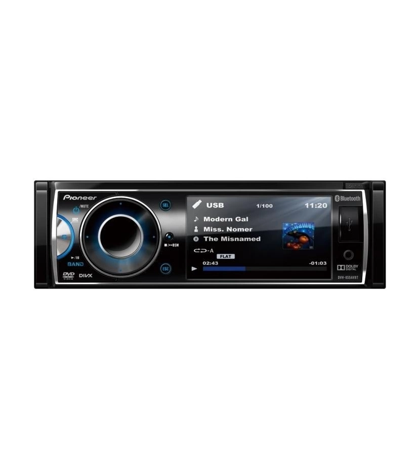 Radio Para Carro Pioneer Dvh-855Avbt Dvd Lcd 3'' Bluetooth - VALMARA