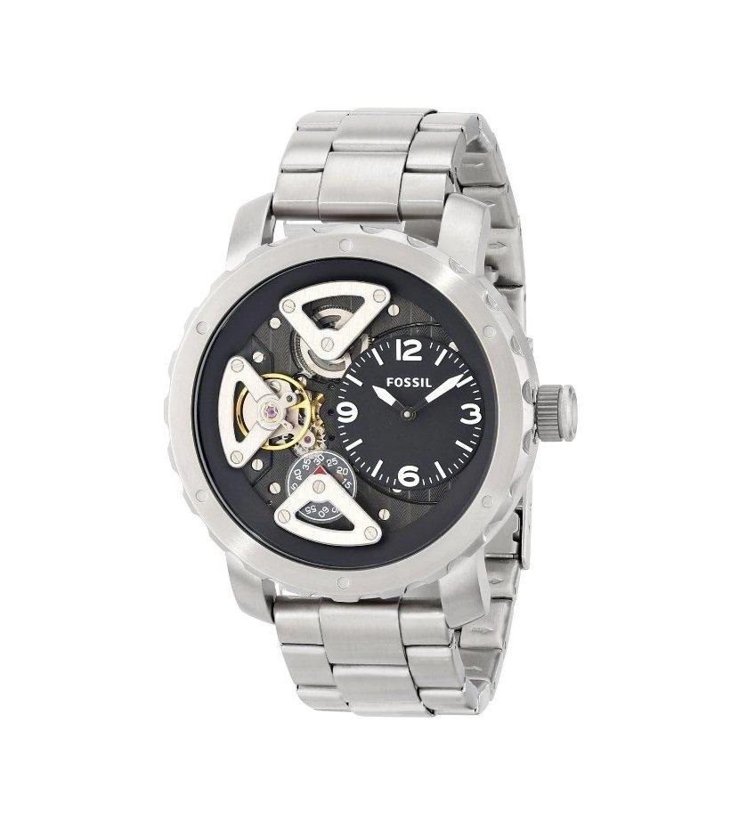 Reloj Para Caballero Fossil Nate Me1132 Estilo Moderno Amplio De