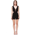 Jumpsuits, Enterizo Para Dama Cut Out Color Negro Espalda Descubierta - VALMARA