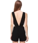 Jumpsuits, Enterizo Para Dama Cut Out Color Negro Espalda Descubierta - VALMARA