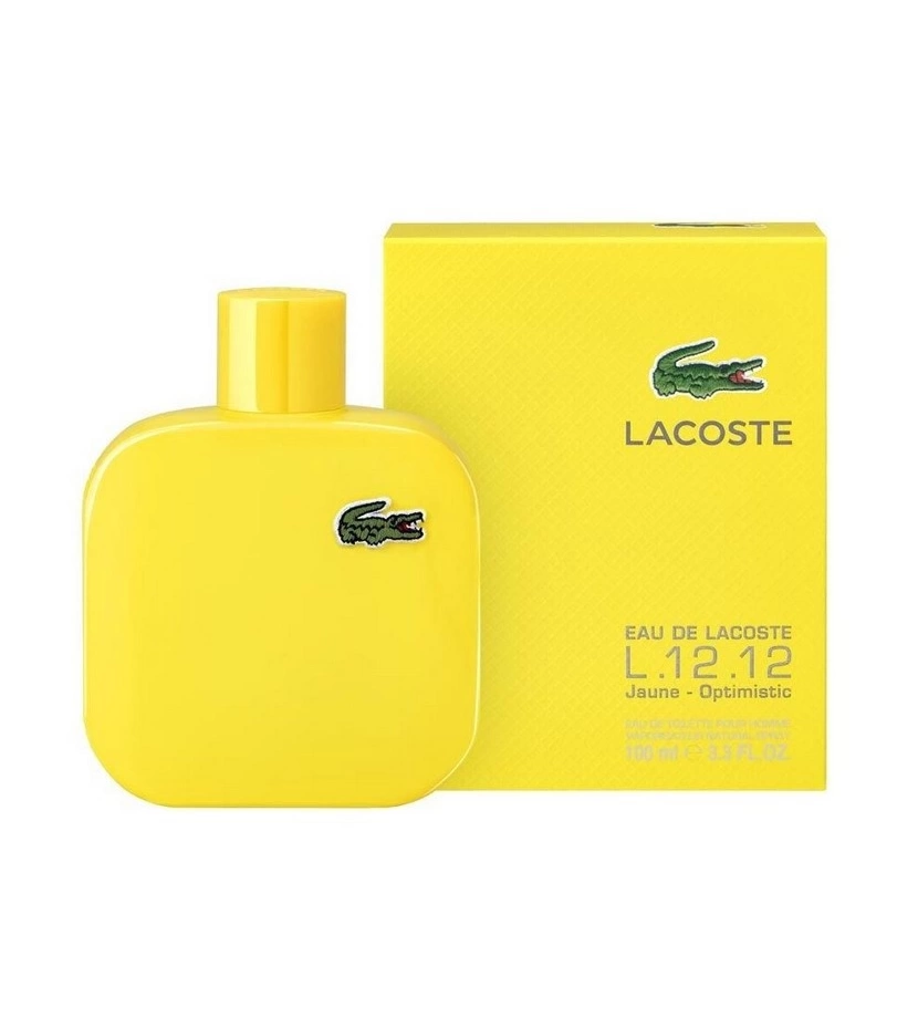 Lacoste L.12.12 Jaune Yellow 100 ML Hombre EDT - VALMARA