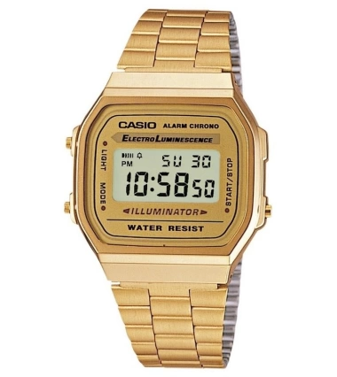 Reloj Casio A168 Original Retro Vintage Dorado Unisex