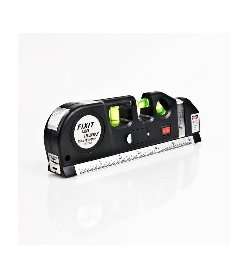 Nivel Medidor Laser Con Flexometro Y Regla Para Hogar O Construccion - VALMARA
