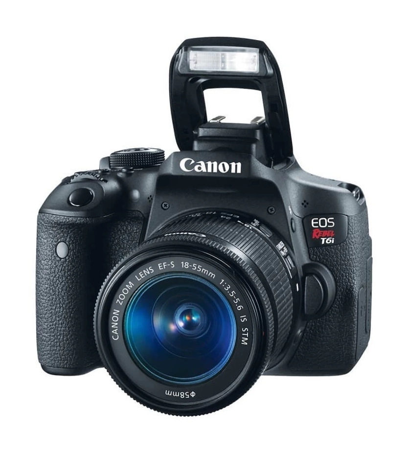 Camara Reflex Profesional Canon Eos Rebel T6I Lente 18-55Mm 24Mp Wifi Nfc Tactil - VALMARA