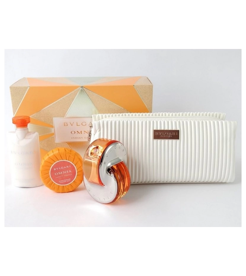 BVLGARI OMNIA INDIAN GARNET ギフトセット Estuche Bvlgari Omnia Indian Garnet 65 ML + Lo Mujer EDT - Valmara