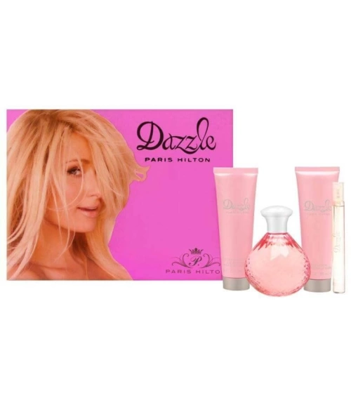 Estuche Dazzle De Paris Hilton + Gel De Ducha + Crema Perfumada Mujer EDP