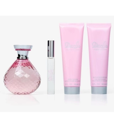 Estuche Dazzle De Paris Hilton + Gel De Ducha + Crema Perfumada Mujer EDP