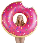 Inflable Flotador Para Piscina Donut Con Mordisco De Fresa O Chocolate 120 Cm - VALMARA