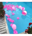 Decoración Para Fiestas Flotadores Para Piscina Porta Bebidas Flamingo Rosa - VALMARA