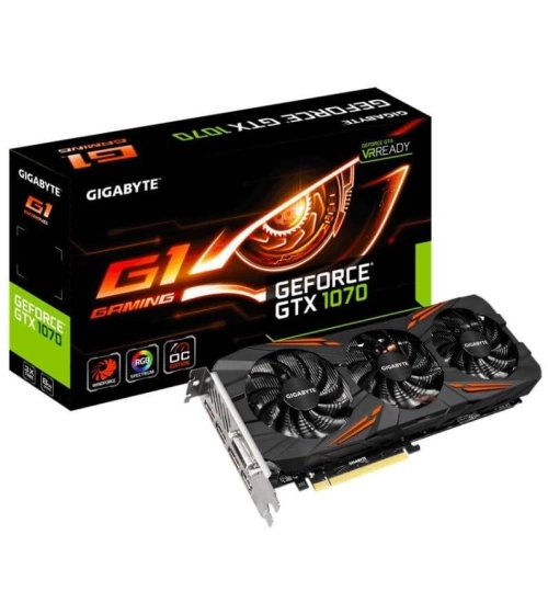 Tarjeta De Video Gigabyte Geforce Gtx 1070 Ddr5 8Gb G1 Gaming Oc