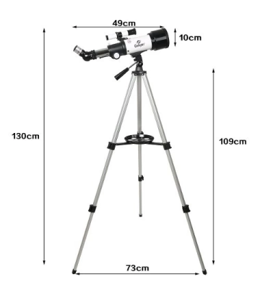 Telescopio Gskyer Az70400 Refractor 70Mm 120X 2 Oculares