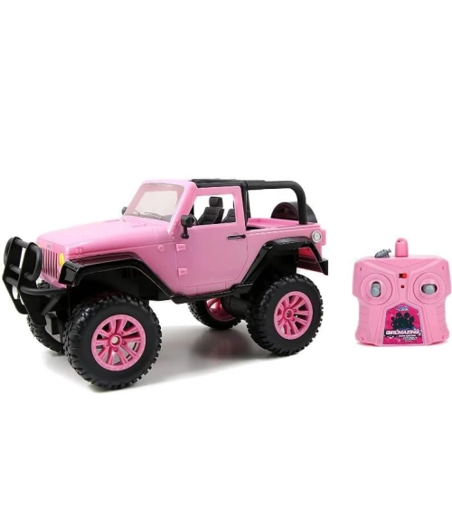 Carro Jeep Wrangler Para Niñas A Control Remoto Rosado Girlmazing