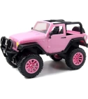 Carro Jeep Wrangler Para Niñas A Control Remoto Rosado Girlmazing - VALMARA