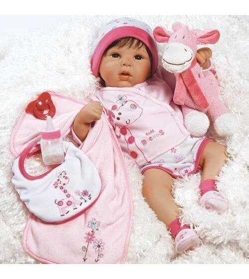 Muñeca Bebe Tall Dreams Paradise Galleries Con Jirafa Peluche